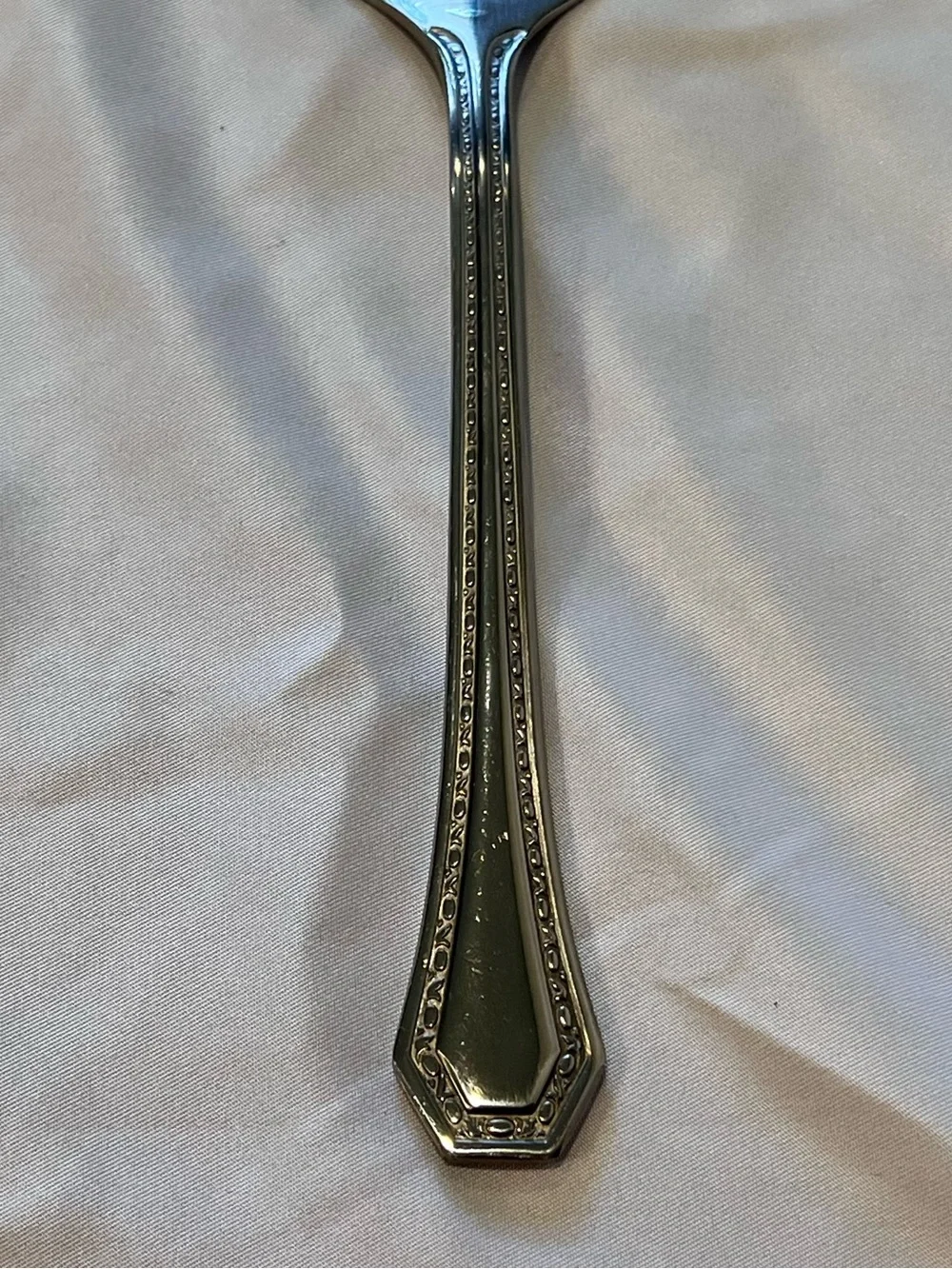 Reed & Barton Copley Stainless Pierced Pie Server Cake Serving Utensil